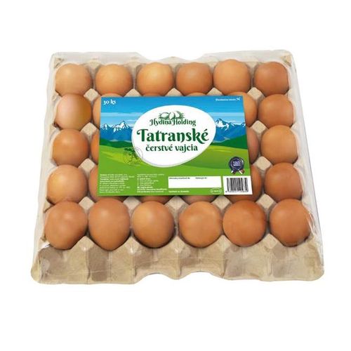 Vajcia klietkový chov L 30ks Tatranské 1