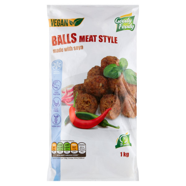 Mr.Vegan Balls meat style 1kg Goody Foody 1