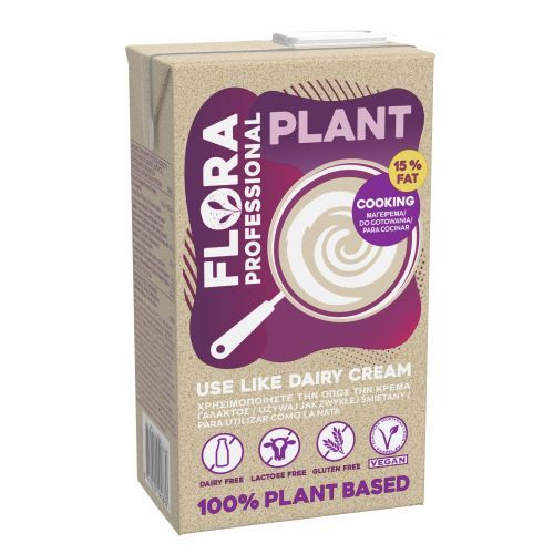 Smotana FLORA Plant cream rastlinná 15% 1l 1