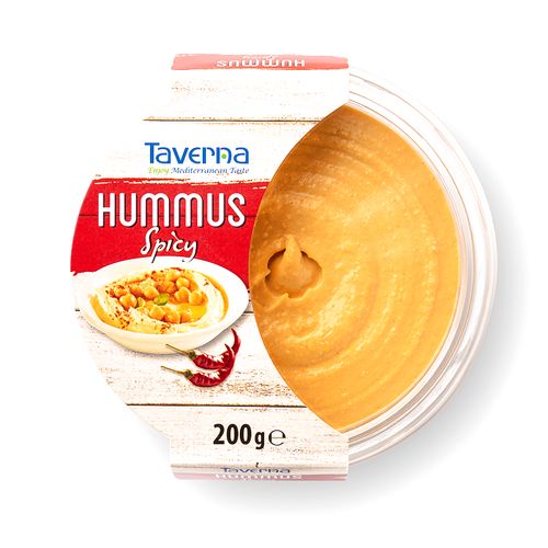 Taverna Hummus Spicy - pikantný cícerový dip 200g 1