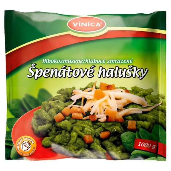 Zemiakové halušky špenátové mrazené 1kg 1