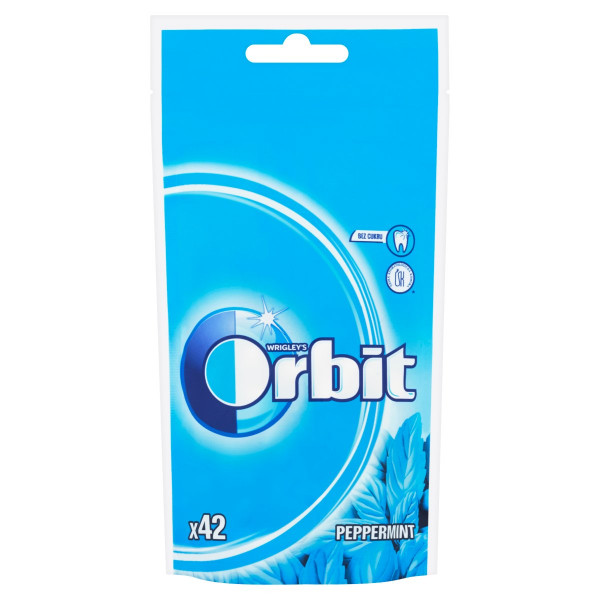 Wrigley's Orbit Peppermint žuvačky sáčok 42ks/58g 1