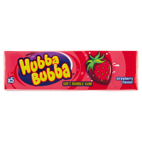 Wrigley's Hubba Bubba Strawberry žuvačky 5ks/35g 1