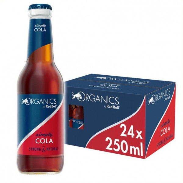 Red Bull Organics simply Cola 24 x 250ml sklo 1