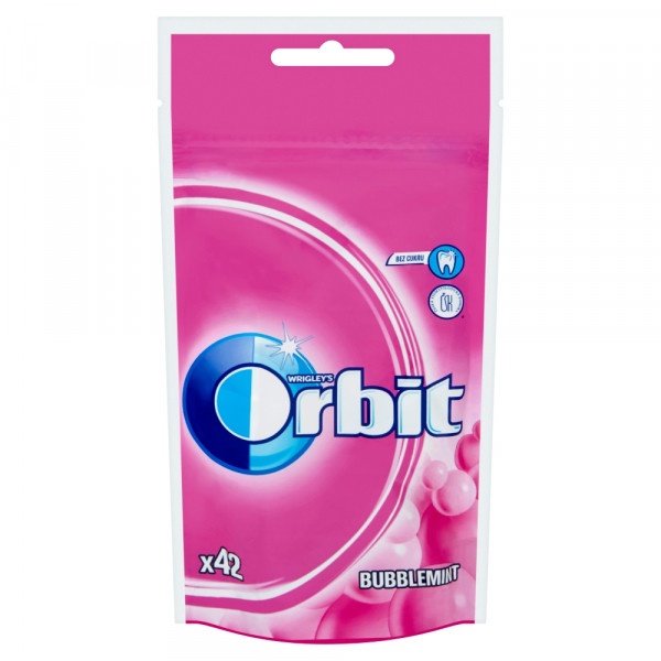 Wrigley's Orbit Bubblemint žuvačky sáčok 42ks/58g 1