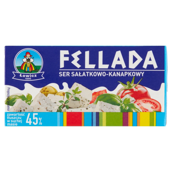 Syr Fellada 45%, mäkký slaný syr 220g Łowicz 1