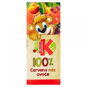 Kubík 100% červený mix ovocia 200 ml VÝPREDAJ 7