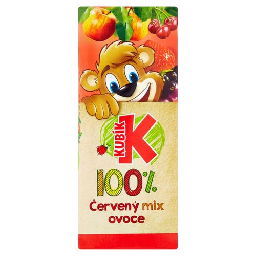 Kubík 100% červený mix ovocia 200 ml VÝPREDAJ 1