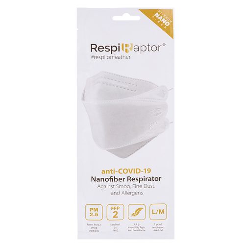 Respirátor Nano FFP2 RespiRaptor - 1ks M/L 1