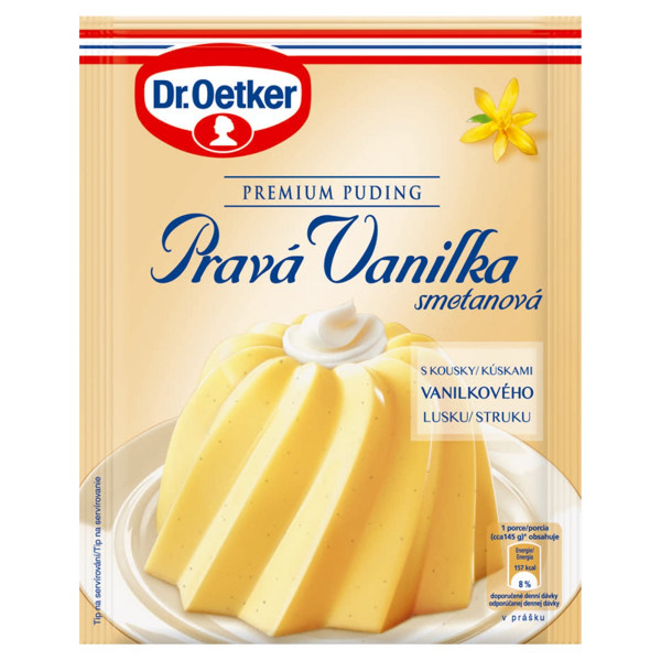Premium puding Pravá vanilka smot. Dr. Oetker 40g 1