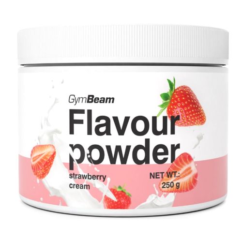Flavour powder Jahodový krém 250g GymBeam 1