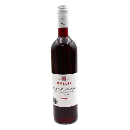 Víno ovocné ríbezľové polosladké, Myslík 0,75l SK 1