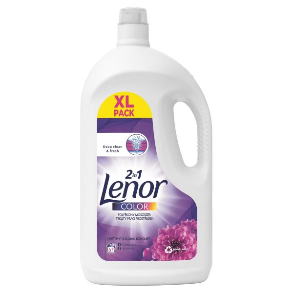 Lenor 2v1 Amethyst & Floral prací gel 67PD 3,685l 1