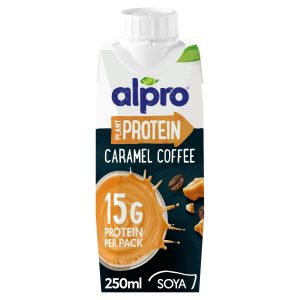 Alpro High Protein sójový nápoj slaný karamel káva 250ml 23