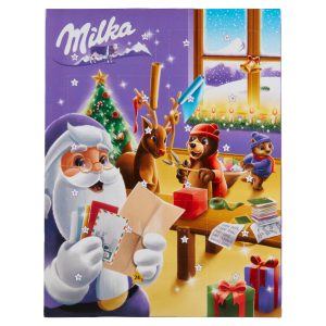 Milka adventný kalendár, mliečna čokoláda 90 g 22