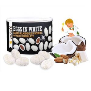 Mandle v bielej čokoláde a kokose 240g, Mixit 4