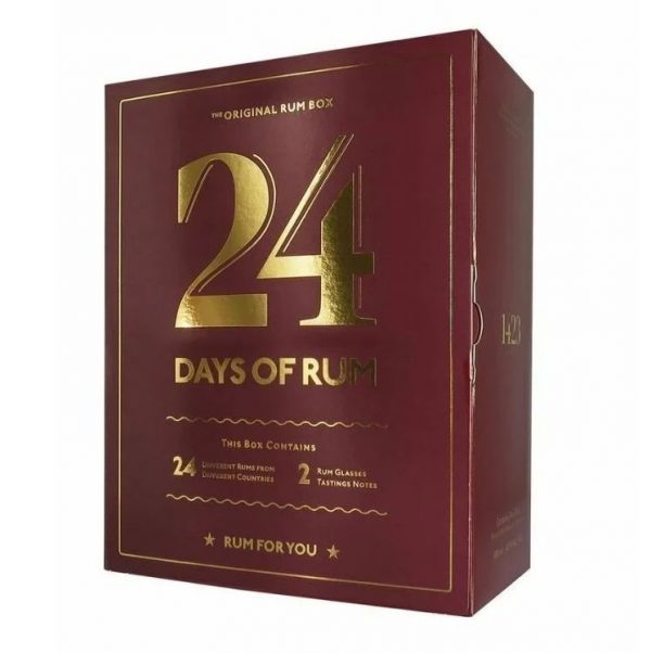 Rumový kalendár 24Days of Rum 24 x 0,02l +2 poháre 3