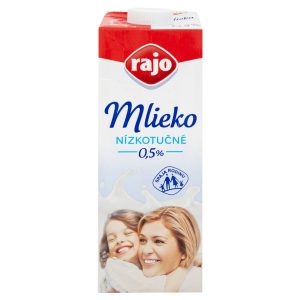 Mlieko nízkotučné 0,5% 1l Rajo 9