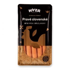 Párky Pravé slovenské kuracie 250g Hyza 16