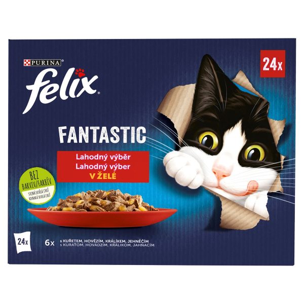 Felix Fantastic lahodný výber z mäsa v želé 24x85g 1