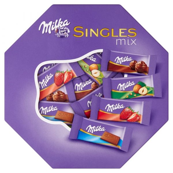 Milka Singles Mix výber mini mlieč. čokolád 138 g 1