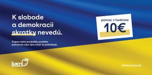 Pomáhame Ukrajine – finančná pomoc 10 Euro 2