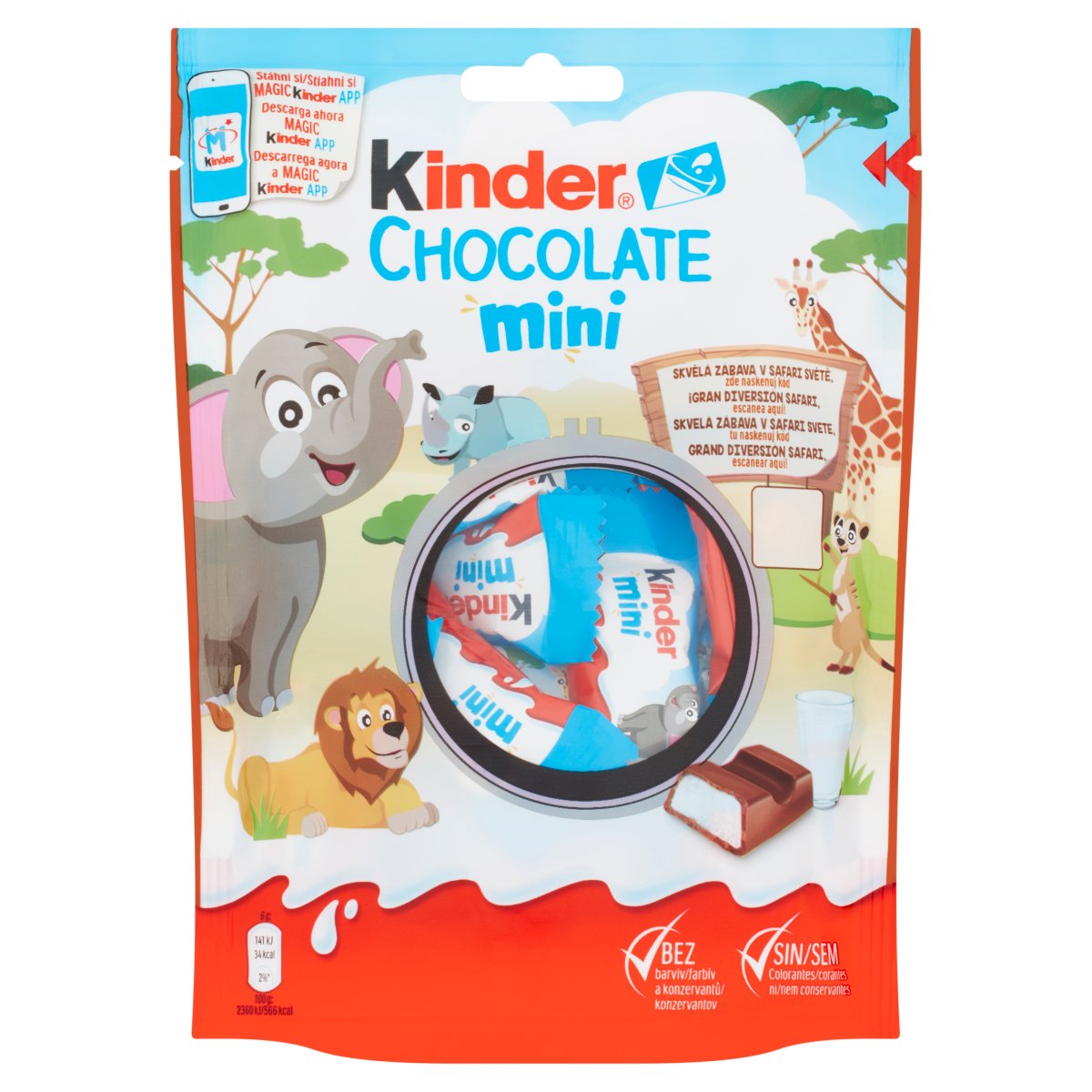 Kinder Chocolate mini, čokoládky 20x6g (120g)