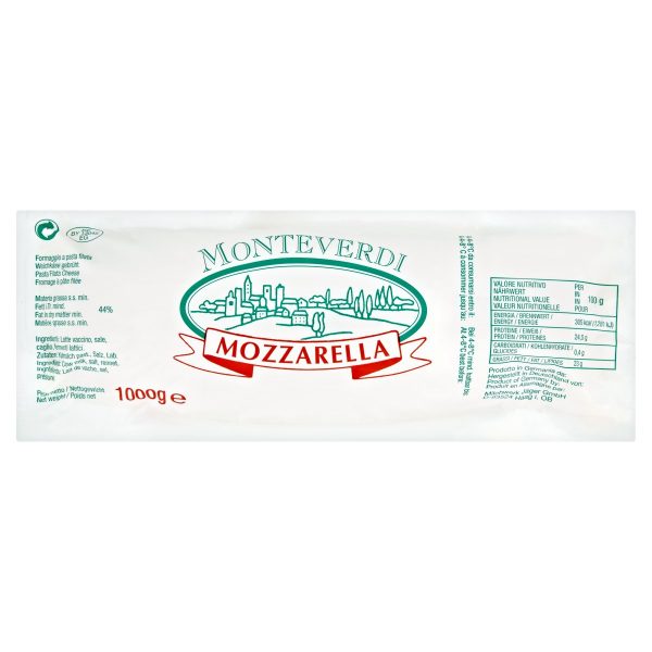 Mozzarella Monteverdi Del Carlo blok 1kg Jäger 1