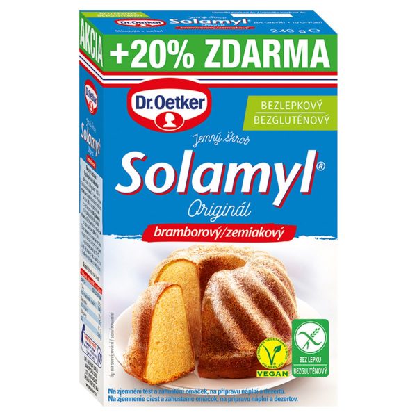 Solamyl jemný zemiakový škrob 200g+20% Dr. Oetker 1