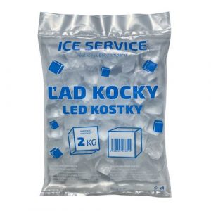 Ľad mrazený kocky 2kg Ice Service 57