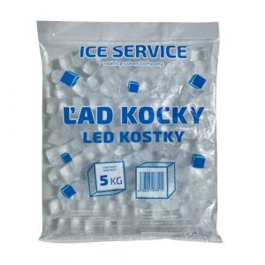 Ľad mrazený kocky 5kg Ice Service 49
