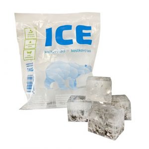 Ľad mrazený kocky XXL 1kg Ice Service 1
