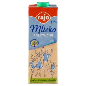 Mlieko polotučné 1,5% 1l Rajo 20