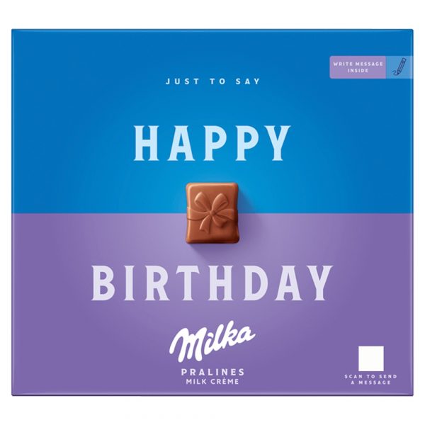 Milka Happy Birthday bonboniéra,mliečna náplň 110g 1