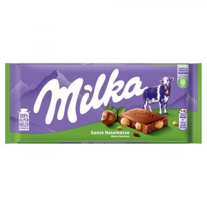 Milka Oriešková čokoláda celé lieskové orechy 100g 7