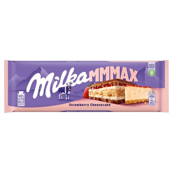 Milka Mmmax Strawberry Cheesecake čokoláda 300 g 1