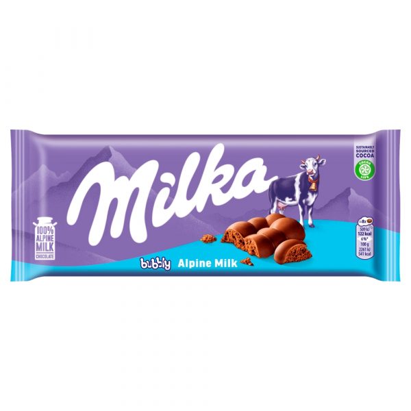 Milka Bubbly mliečna čokoláda s bublinkami 90 g 1