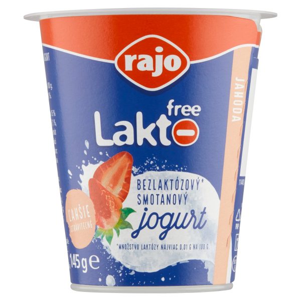Jogurt Lakto Free jahoda 145g Rajo 1