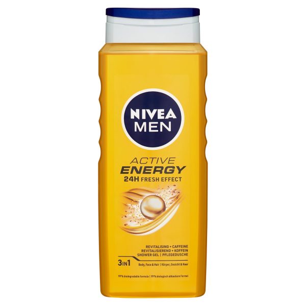 Nivea Men Active Energy Sprchovací gél 500 ml 1