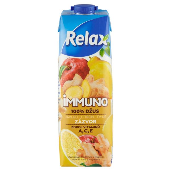 Relax 100% Immuno Zázvor, jablko,citron,tekvica 1l 1