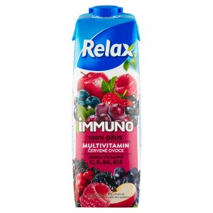 Relax 100% Immuno Multivitamín červené ovocie 1l 19