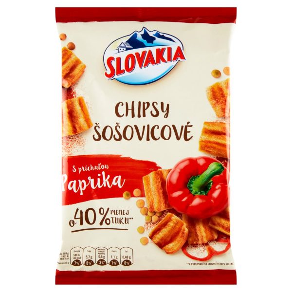 Slovakia Chips šošovicové s príchuťou Paprika 65g 1
