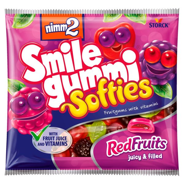Nimm2 Smile gummi Softies Red fruits cukríky 90g 1