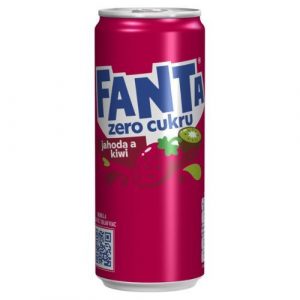 Fanta jahoda-kiwi Bez cukru 330ml *ZO 14