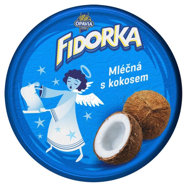 Opavia Fidorka Mliečna s kokosom 30g VÝPREDAJ 1
