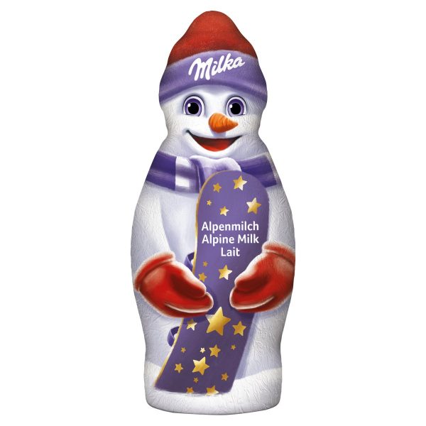 Milka Snehuliak dutá figúrka, mliečna čokoláda 50g 1