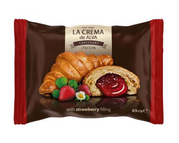 Croissant Ligos La Crema jahodový 65g 1