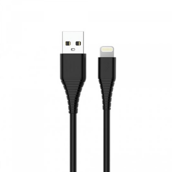 Kábel ColorWay USB -> Lightning 2.4A 2m čierny 1