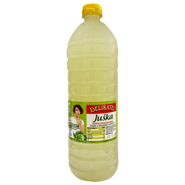 Juška - šťava z kvasenej kapusty 1l Delikates 1