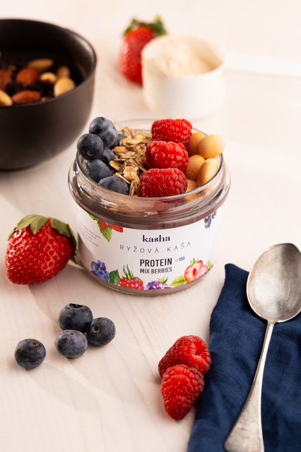 Kasha Protein Mix Berries ryžová kaša 200g 3